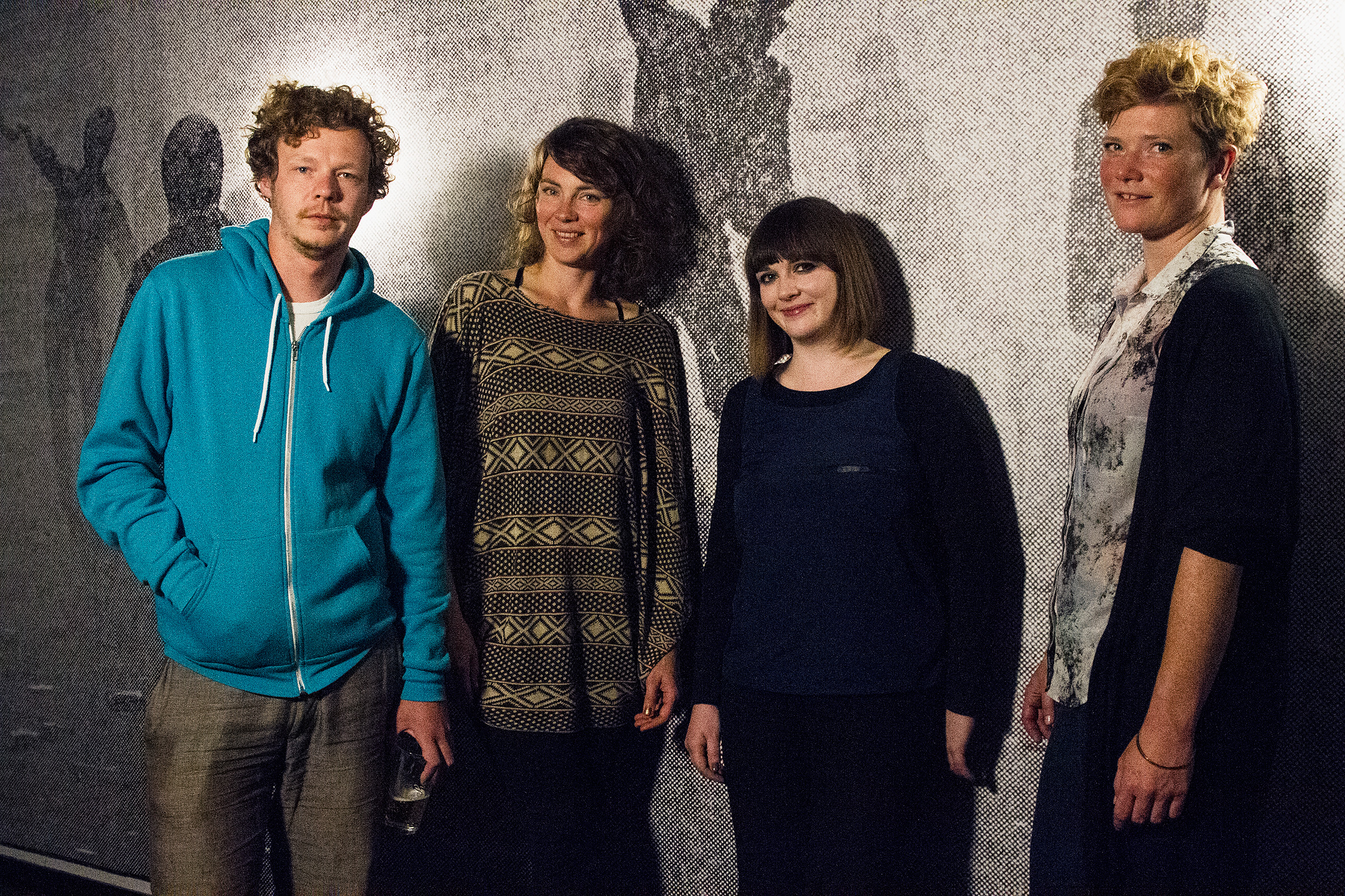 artists and curator in Volkshotel photocredits Raymond van Mil