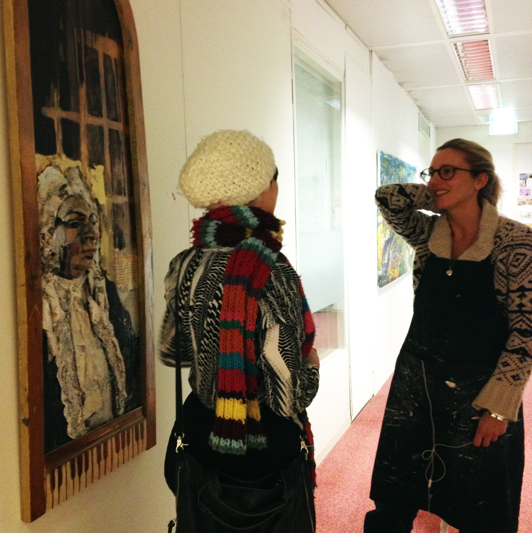 Boukje Cnossen talking to Broedplaats tenant boukje cnossen research 2